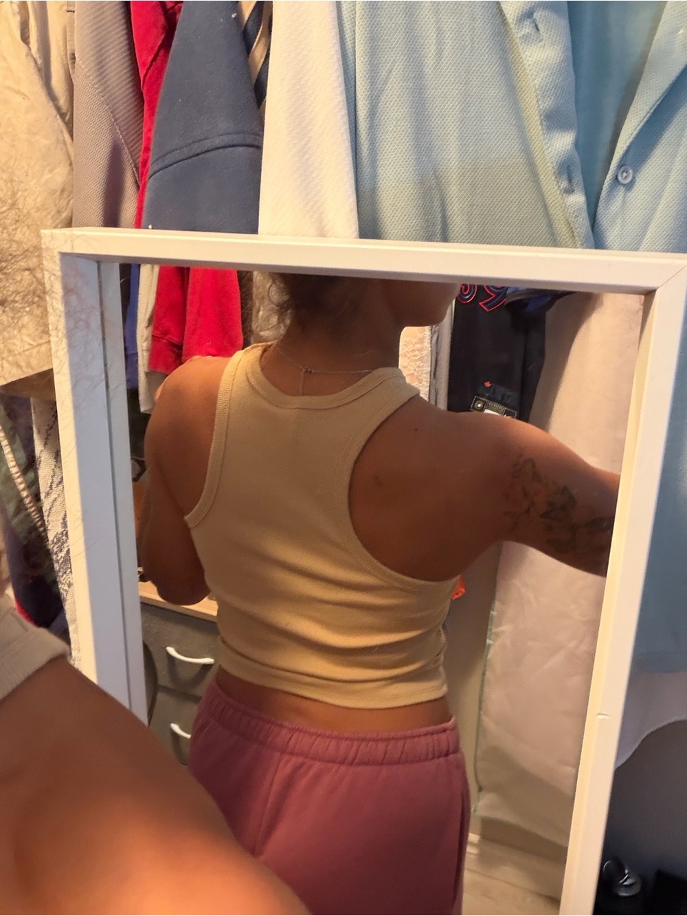 Zine Clothing Mustard Ribbed Racerback Tank - Picture 6 of 6
